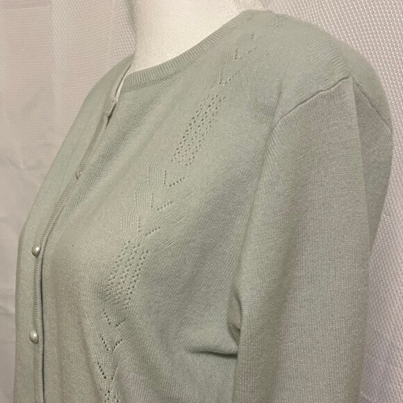 Koret Petite Pearl Button Vintage Cardigan - Picture 3 of 15